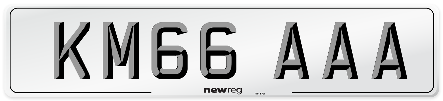 KM66 AAA Number Plate from New Reg